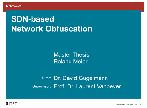 SDN-based Network Obfuscation