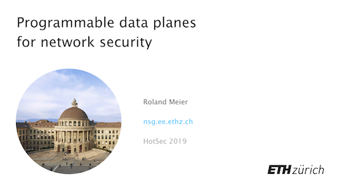 Using Programmable Data Planes for Network Security